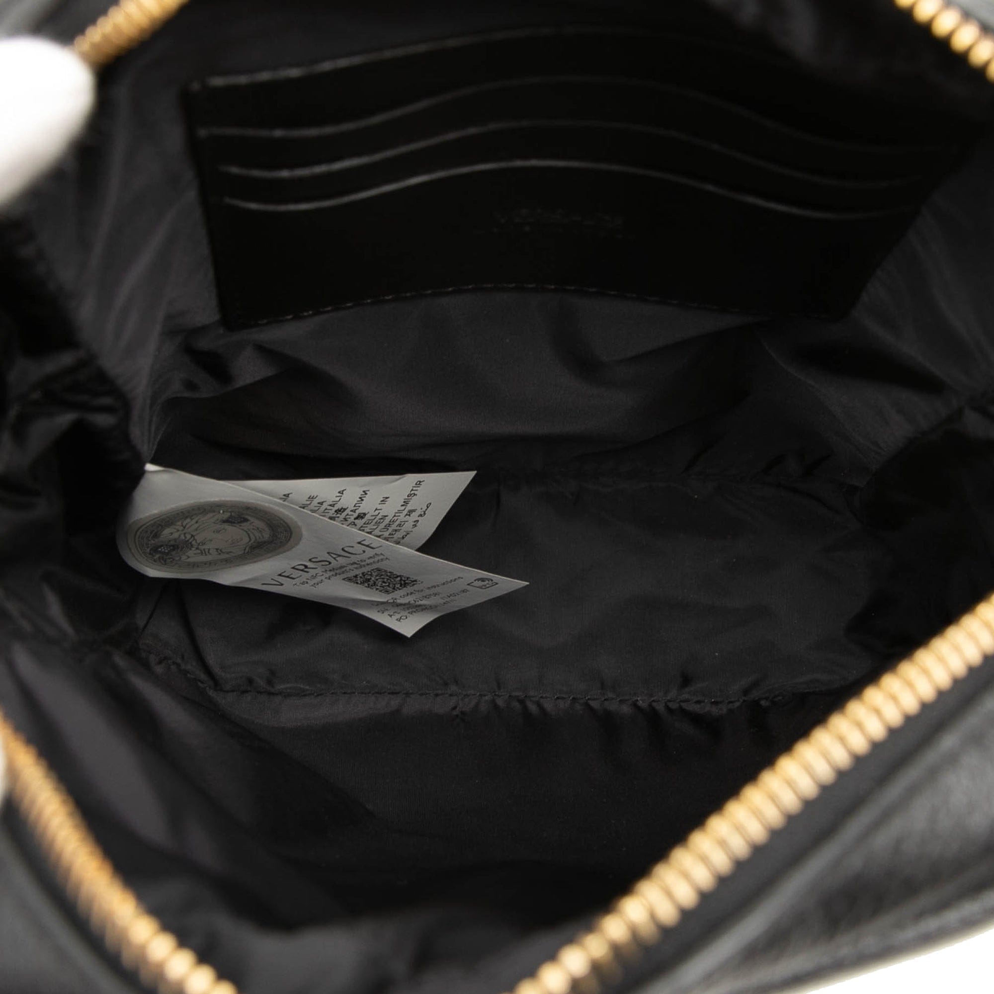 Versace Leather Medusa Crossbody