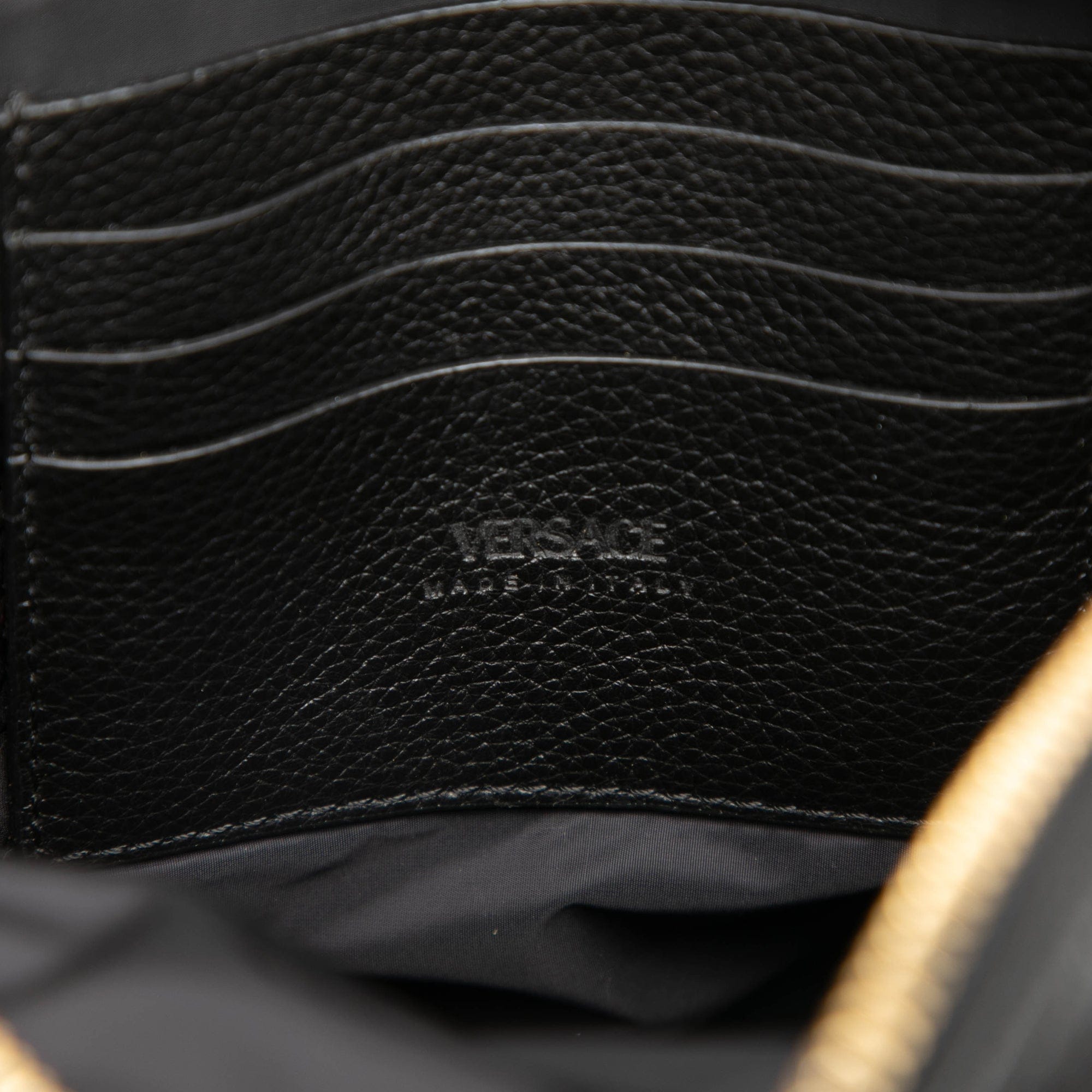 Versace Leather Medusa Crossbody