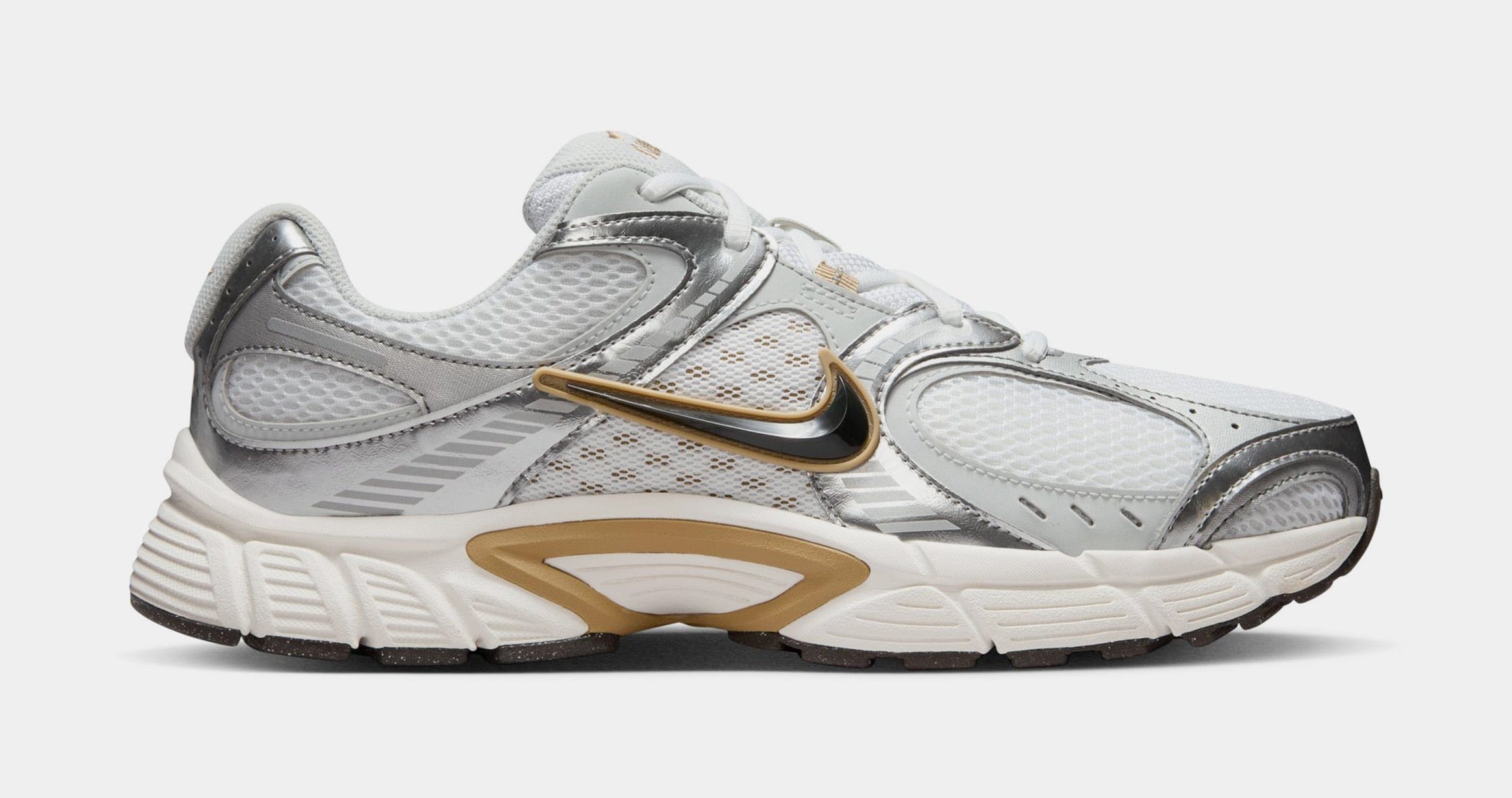 Nike V5 RNR Mens Running Shoes (White/Parachute Beige/Metallic Pewter/Medium Ash)