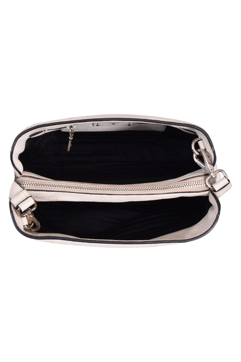 Prada Bauletto Vitello Daino Pomice Tote Bag