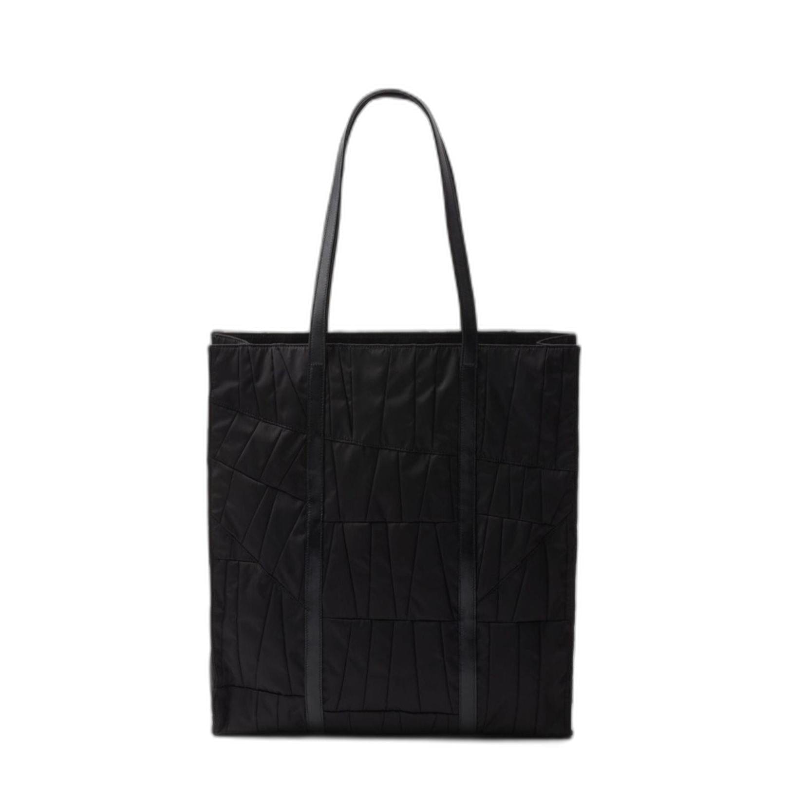Prada Re - Nylon Large Recycled Nylon Tote - Nero