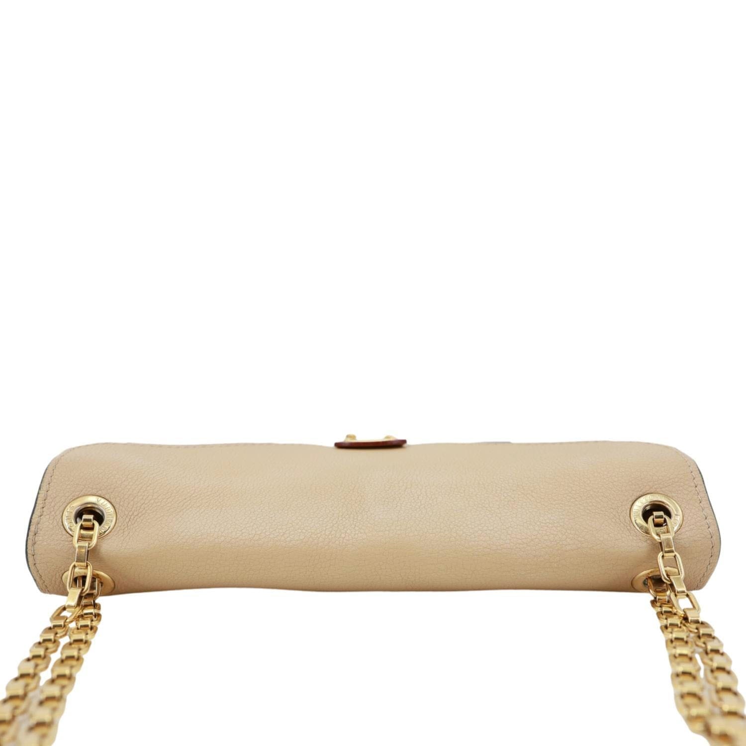 LOUIS VUITTON Pallas Monogram Canvas Chain Crossbody Bag Brown