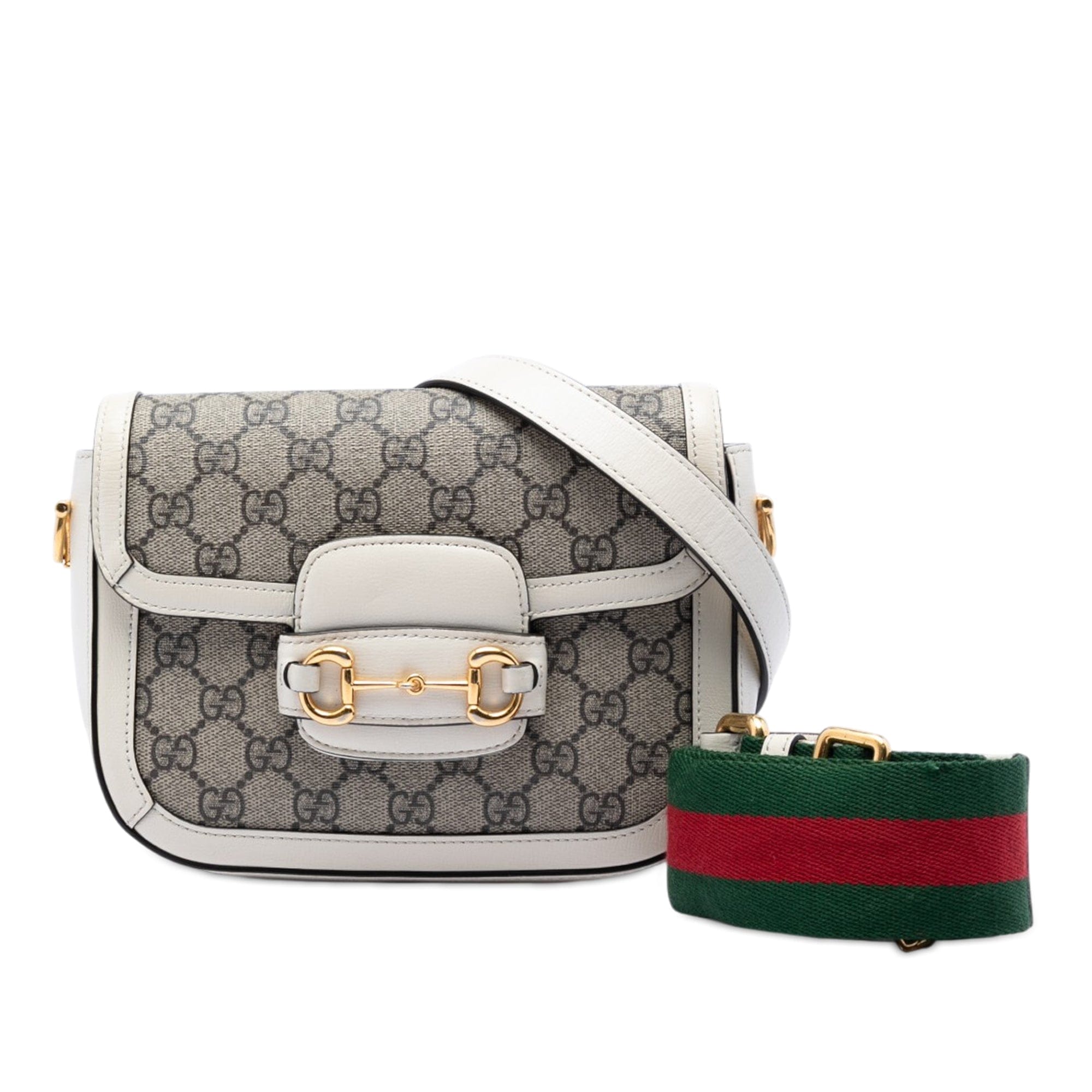 Gucci Small GG Supreme Web Horsebit 1955 Crossbody