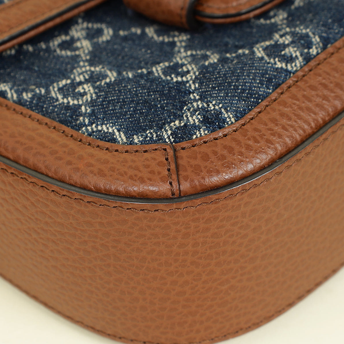 Gucci Bicolor GG Horsebit 1955 Mini Crossbody Bag
