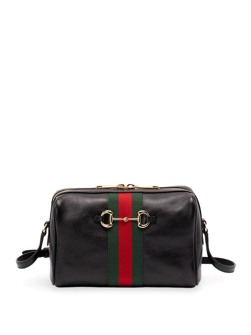 Gucci Women Horsebit Web Crossbody Bag