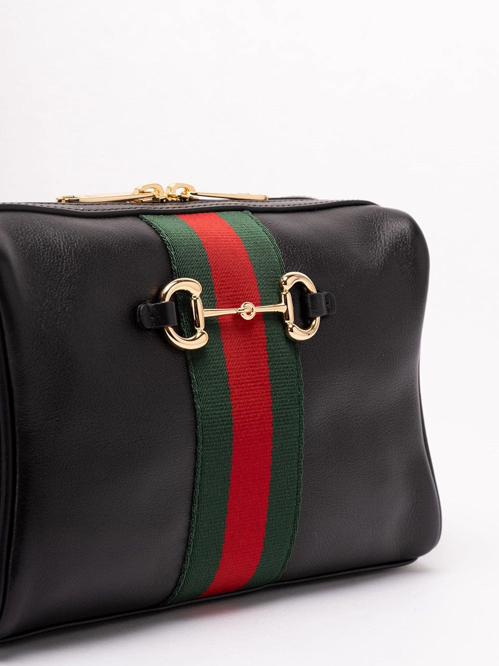 Gucci Women Horsebit Web Crossbody Bag