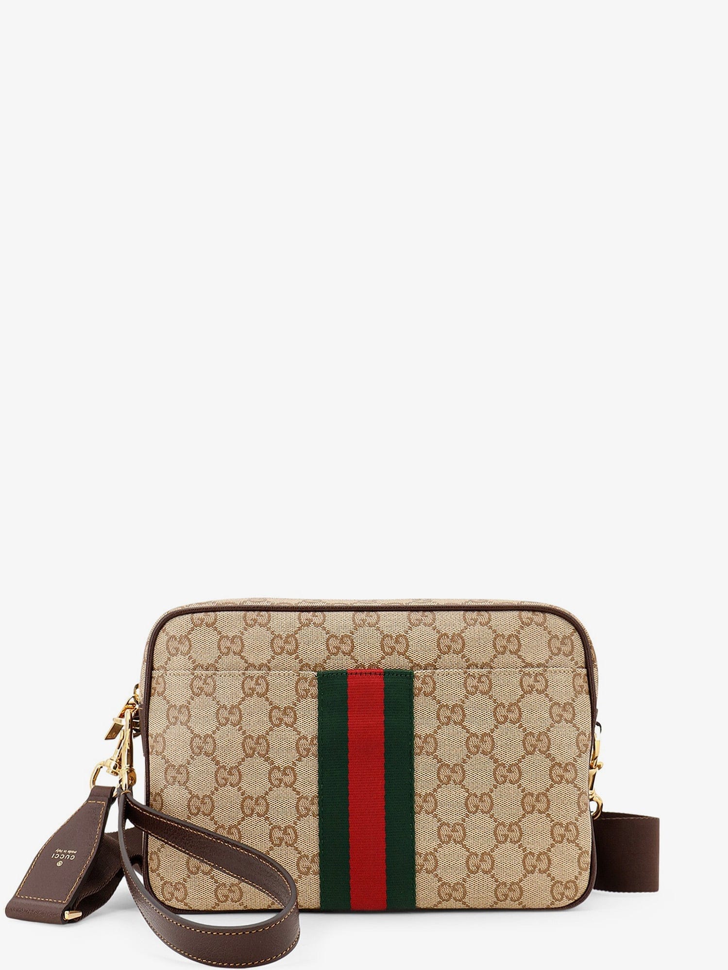 Gucci Men Small Crossbody Bag With Web Detail