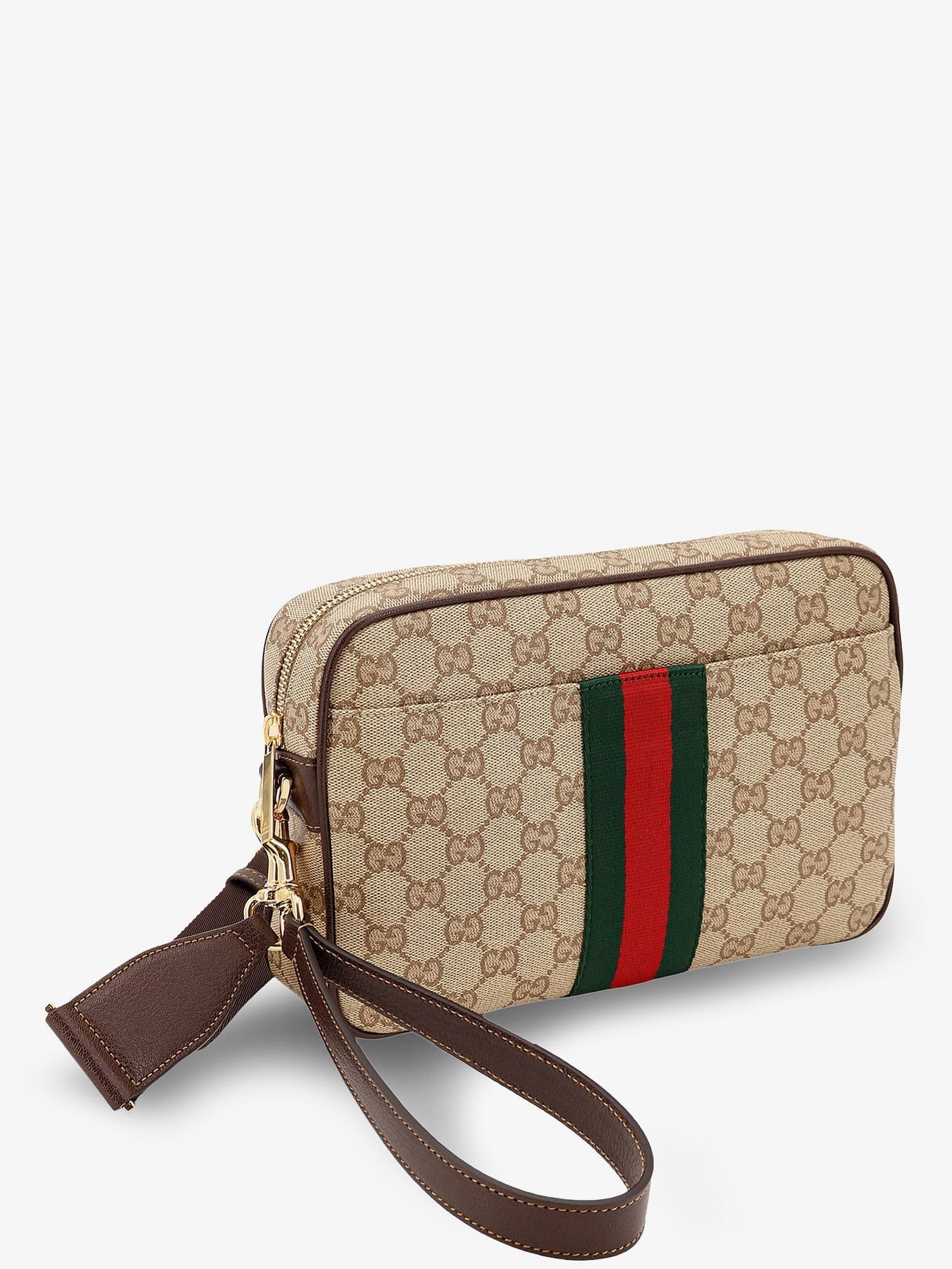 Gucci Men Small Crossbody Bag With Web Detail