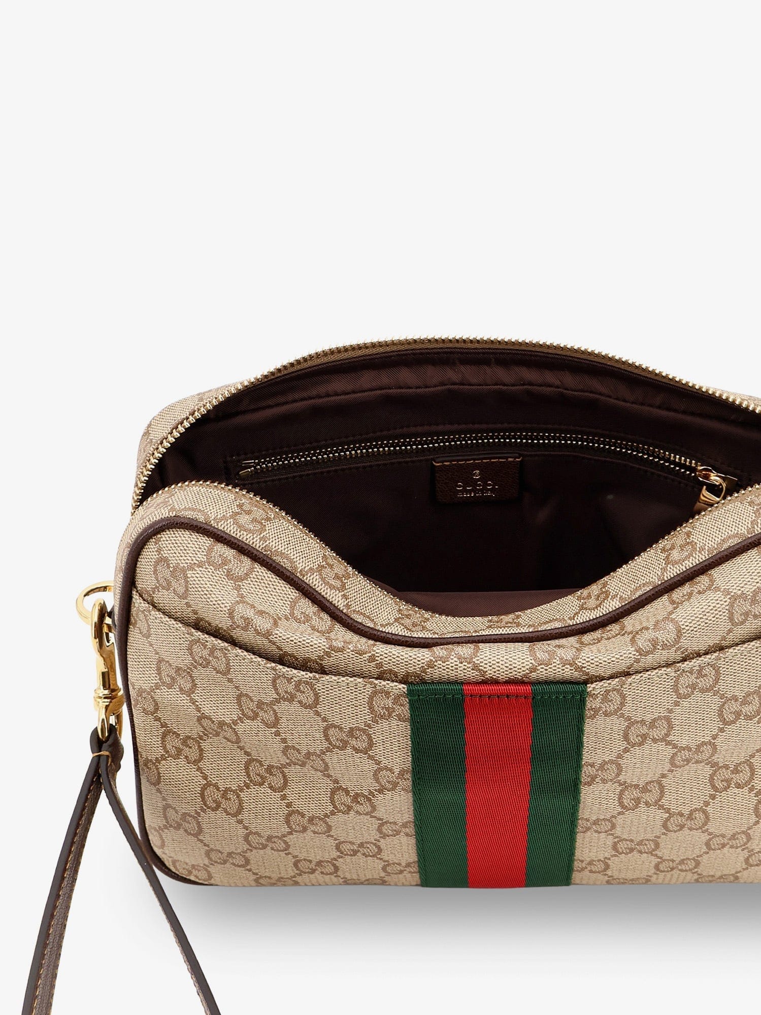 Gucci Men Small Crossbody Bag With Web Detail