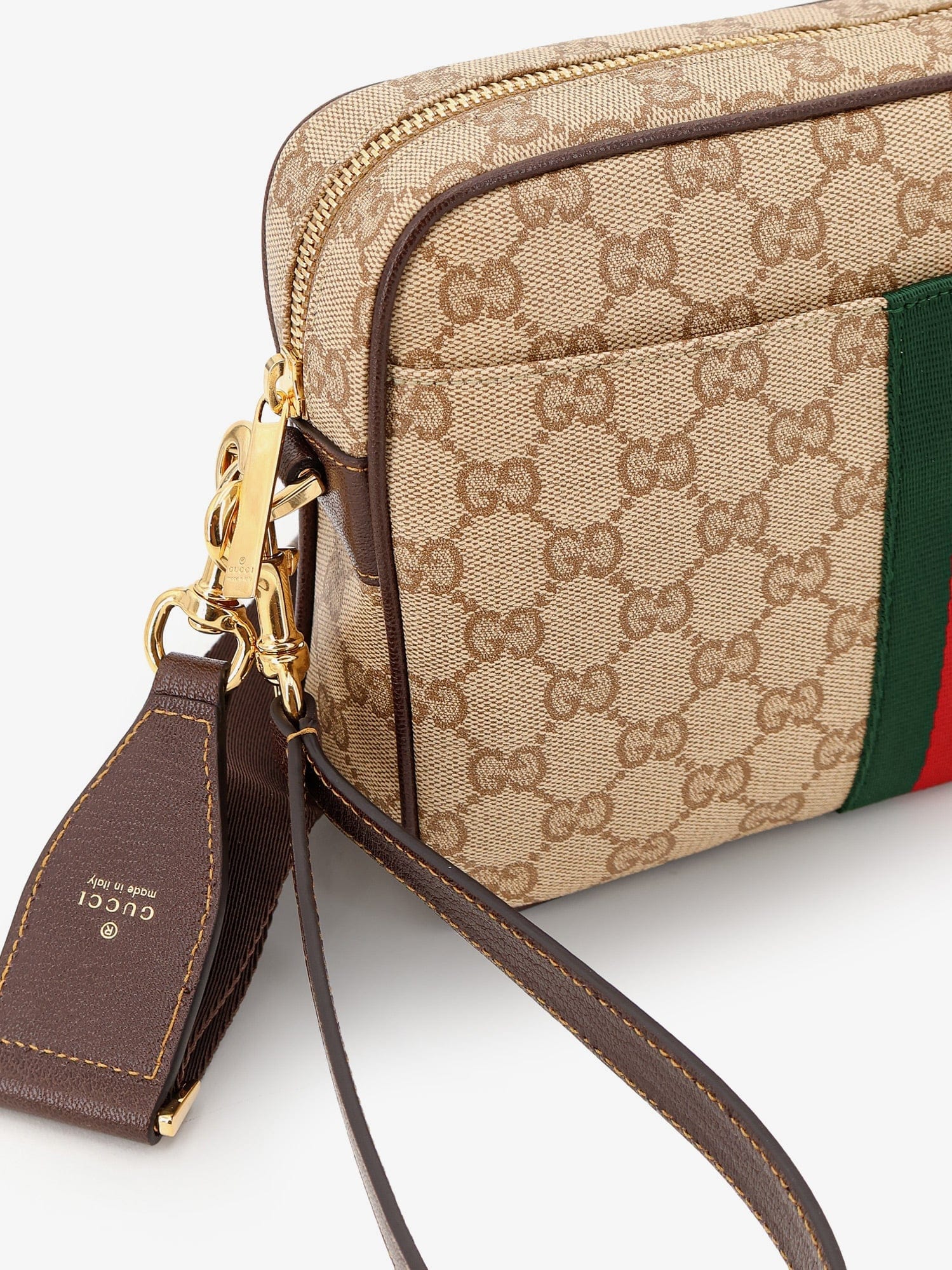 Gucci Men Small Crossbody Bag With Web Detail