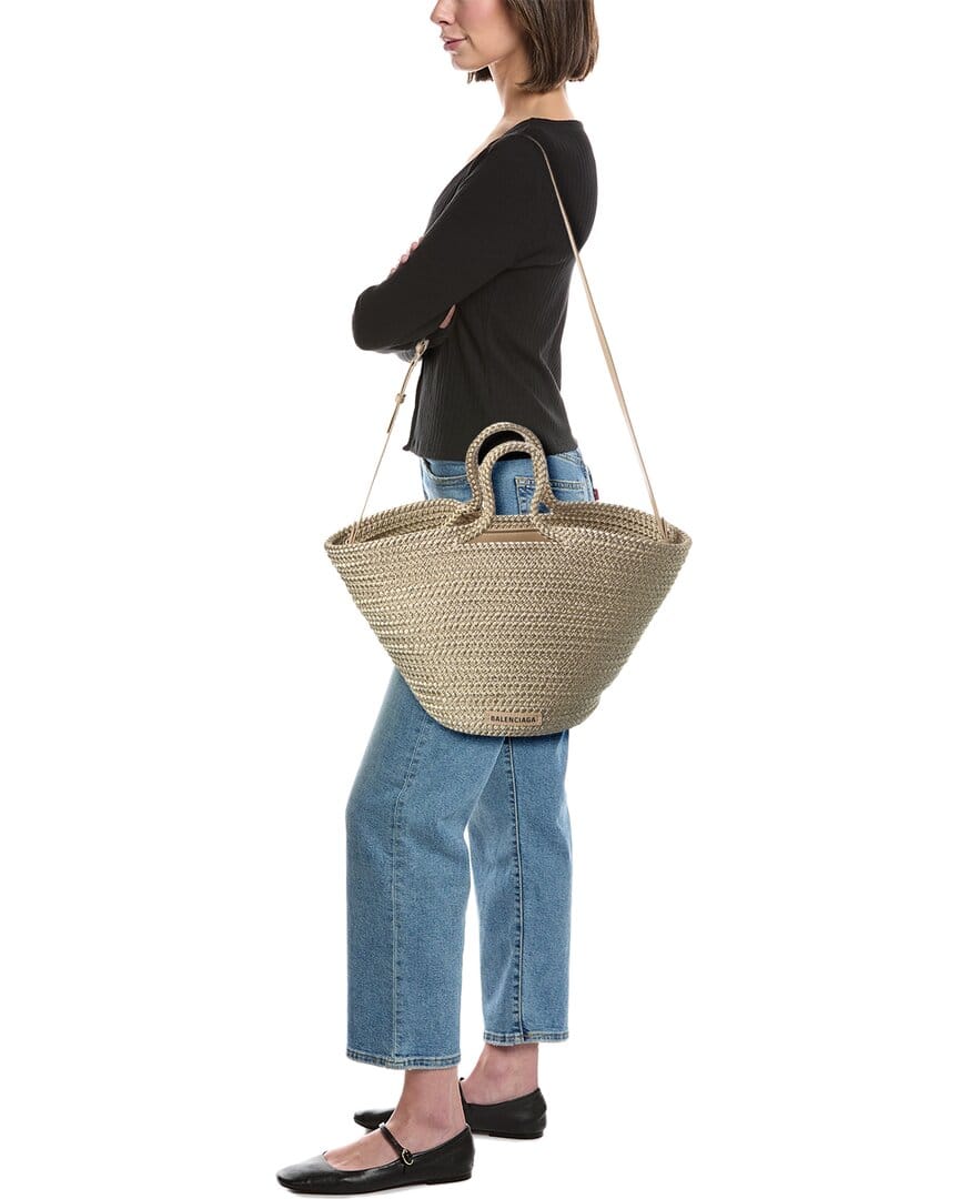 Balenciaga Ibza Nylon Basket Tote