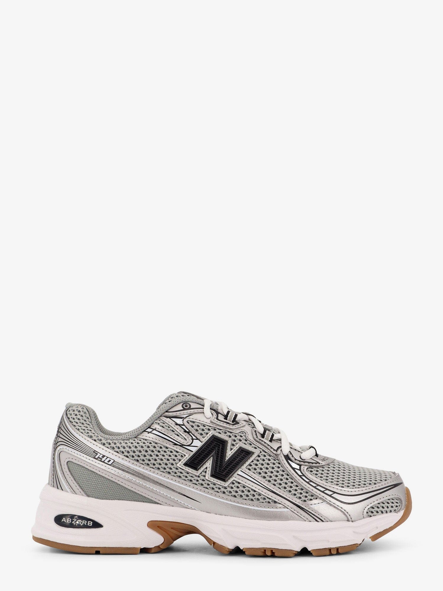 New Balance 740 mesh sneakers with leather inserts