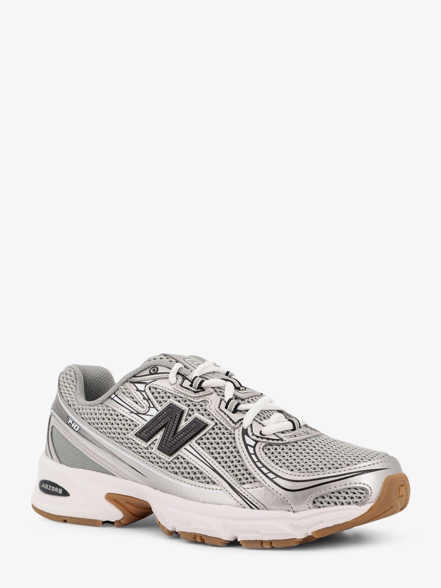 New Balance 740 mesh sneakers with leather inserts