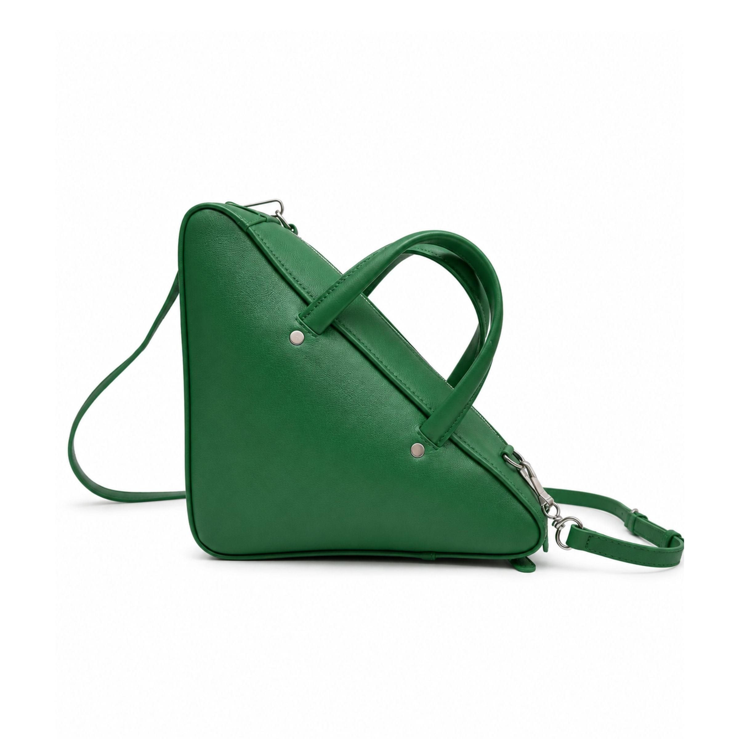 Balenciaga Green Triangle Duffle Crossbody