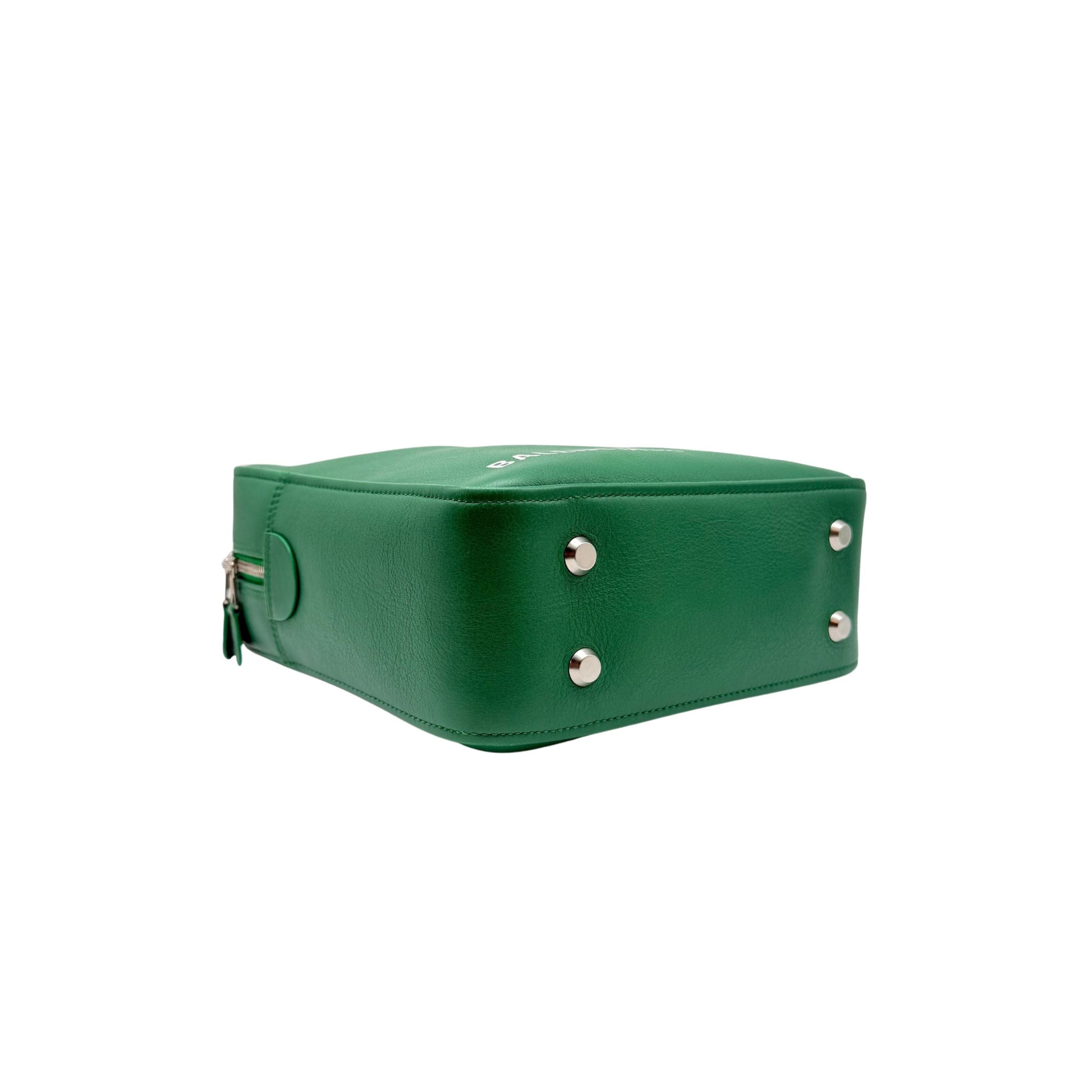 Balenciaga Green Triangle Duffle Crossbody