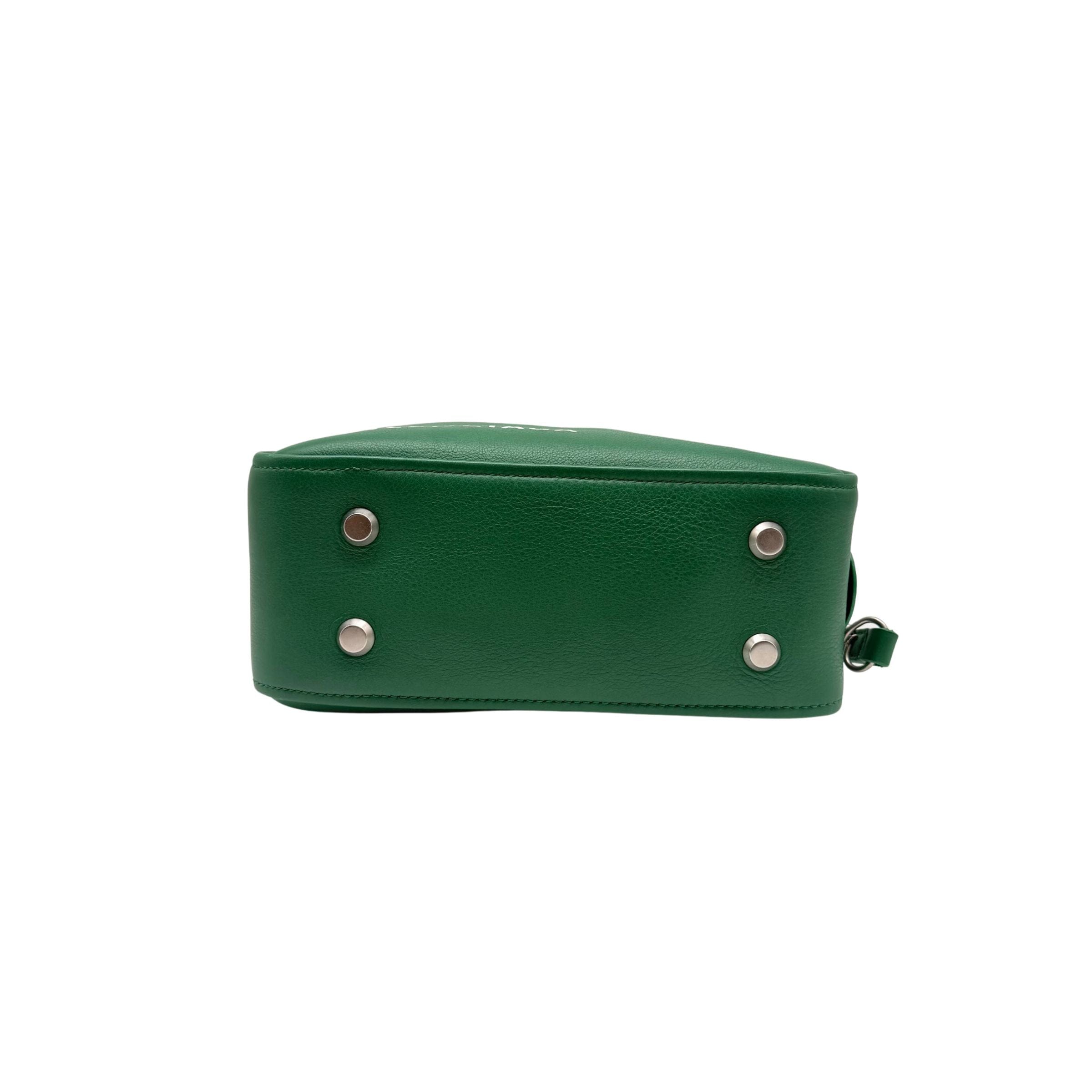 Balenciaga Green Triangle Duffle Crossbody