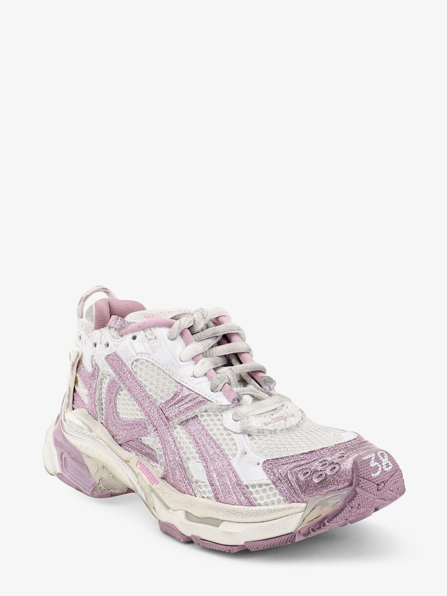Balenciaga Runner mesh sneakers with glitter inserts
