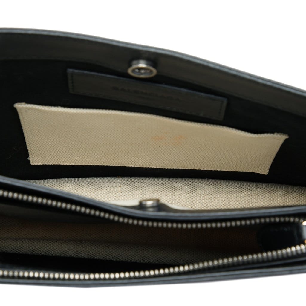Balenciaga Canvas Navy Pochette Crossbody