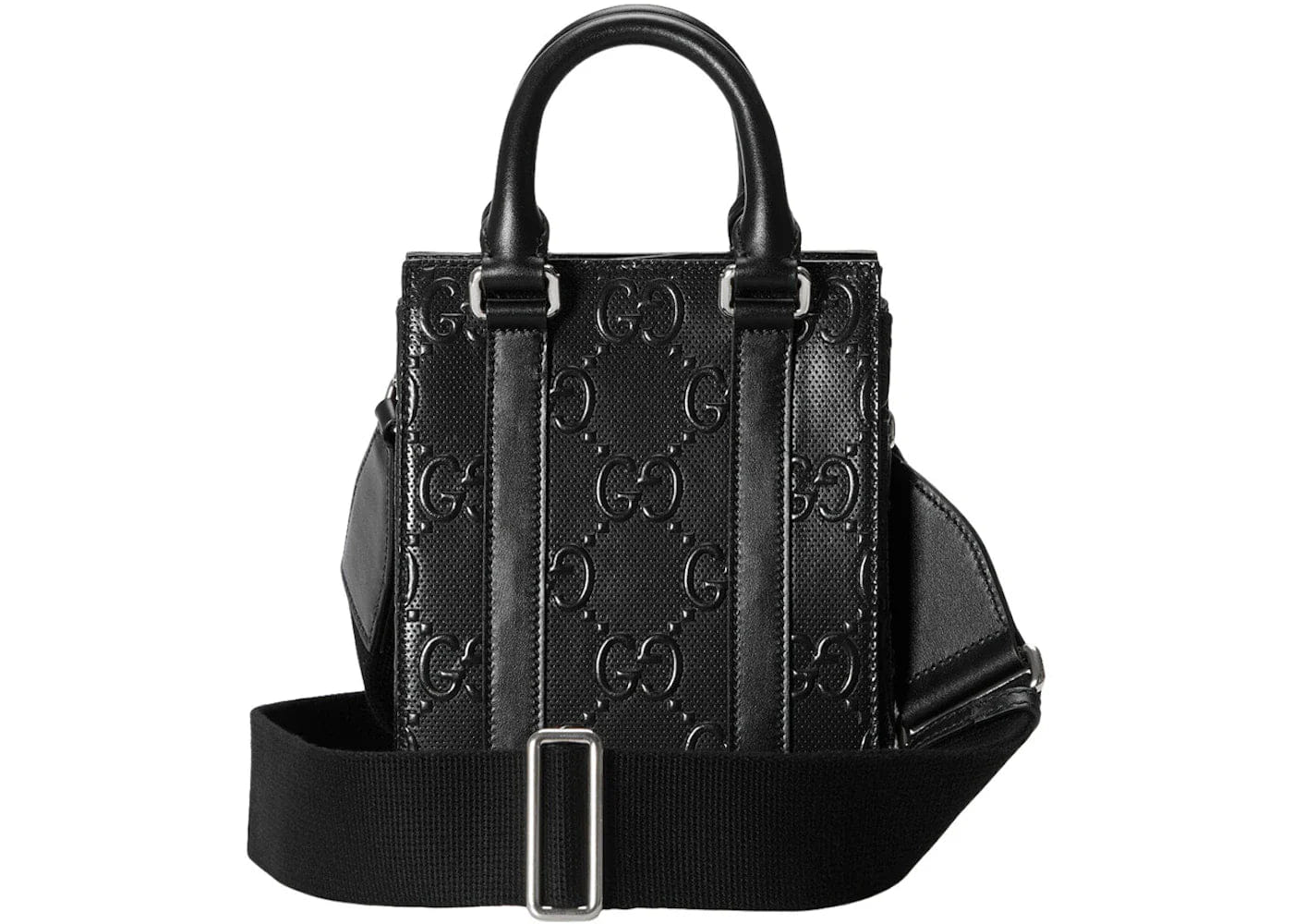 Gucci Gg Embossed Tote Bag Black