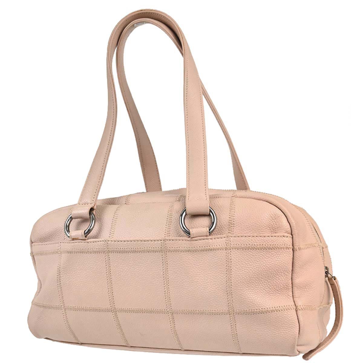 Chanel 2005 - 2006 Light Pink Caviar Skin Choco Bar Handbag