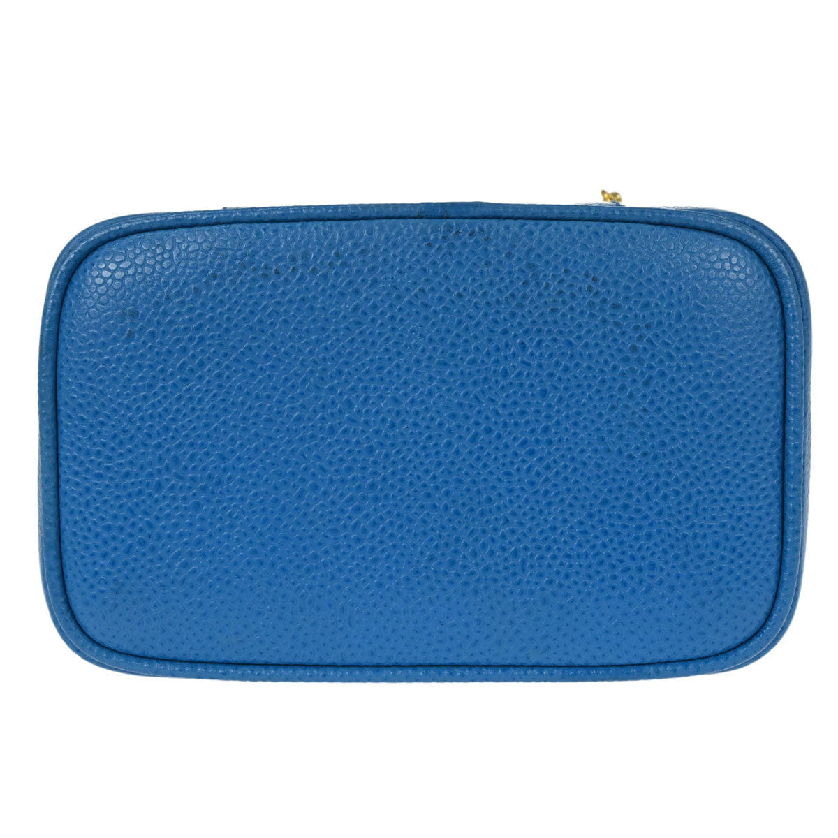 Chanel 1997 - 1999 Blue Caviar Skin Timeless Vanity Handbag