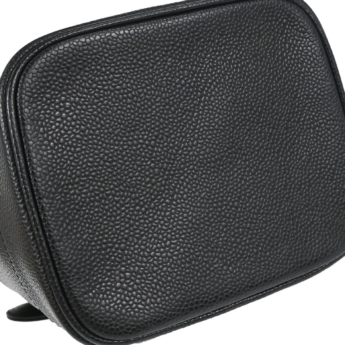 Chanel 2000 - 2002 Black Caviar Skin Timeless Vanity Handbag