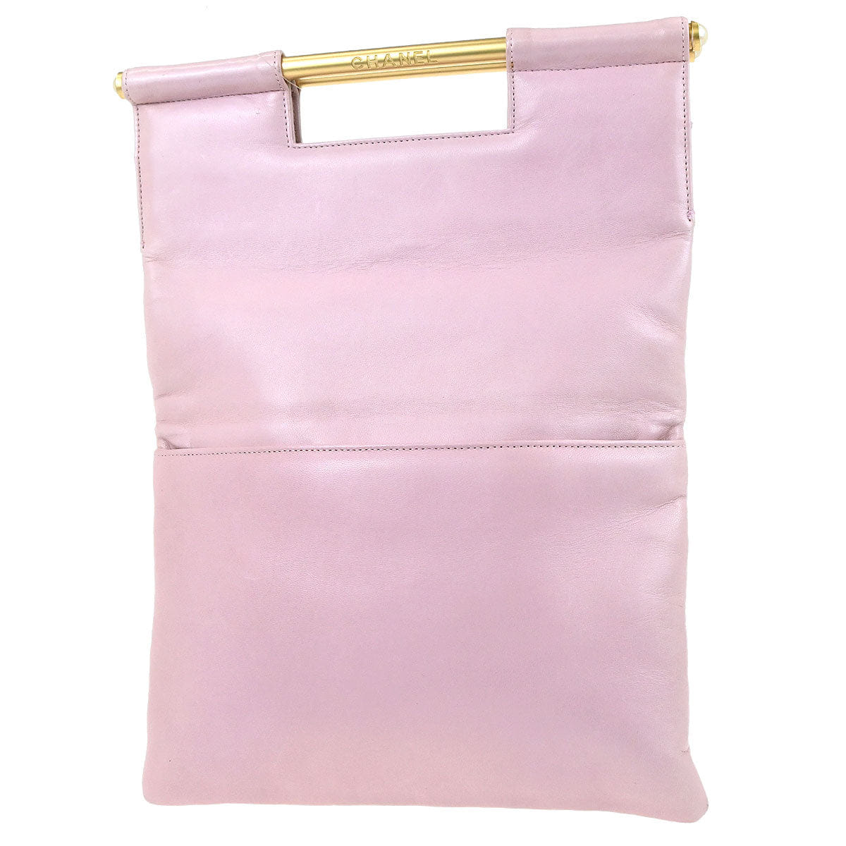 Chanel 1997 - 1999 Pink Lambskin Choco Bar Handbag