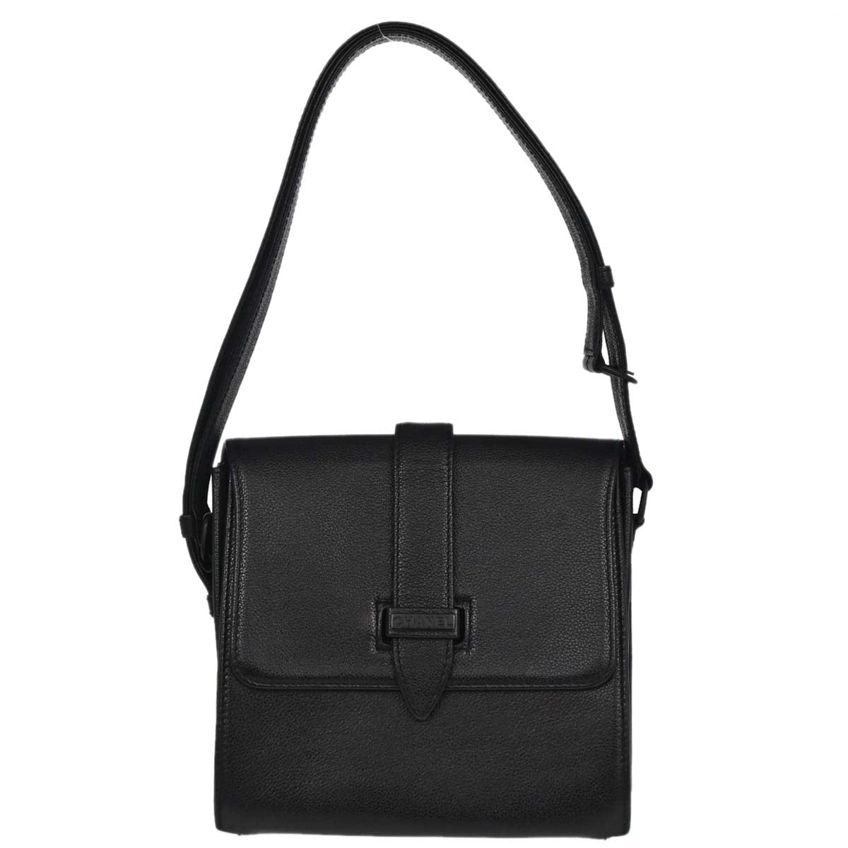 Chanel 1997 - 1999 Black Calfskin 2way Shoulder Handbag