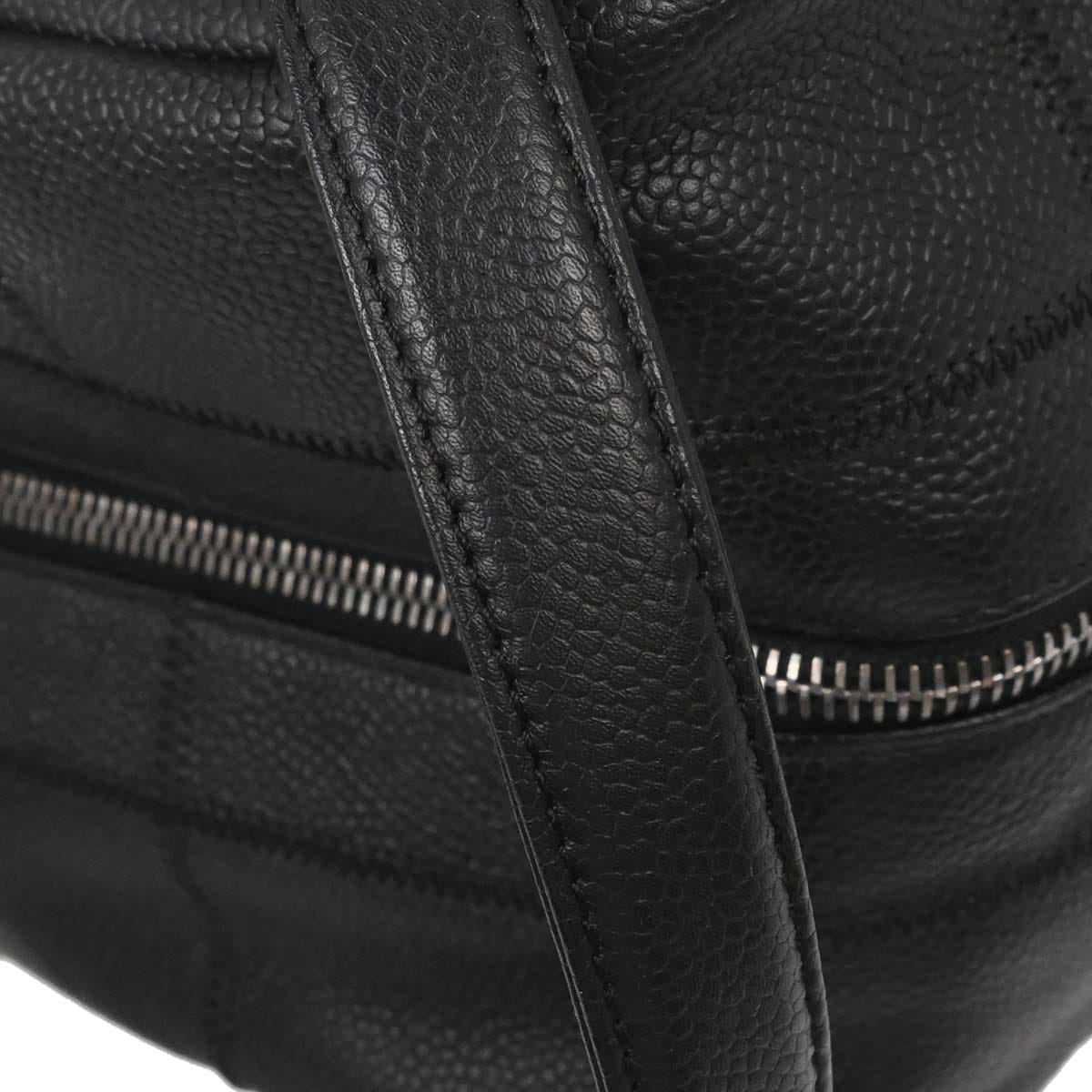 Chanel 2005 - 2006 Black Caviar Skin Choco Bar Handbag