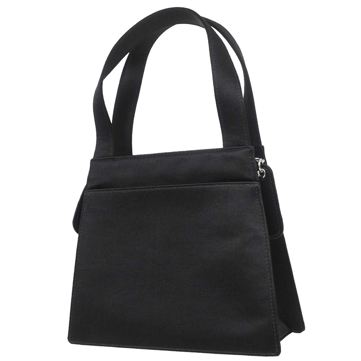Chanel 2000 - 2001 Black Satin Handbag