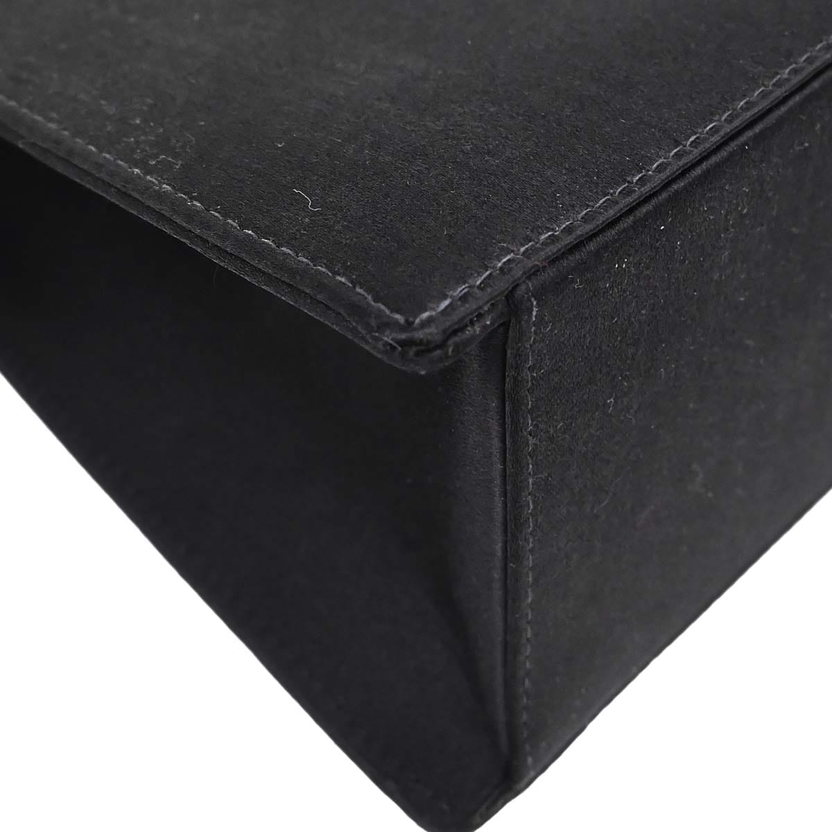 Chanel 2000 - 2001 Black Satin Handbag
