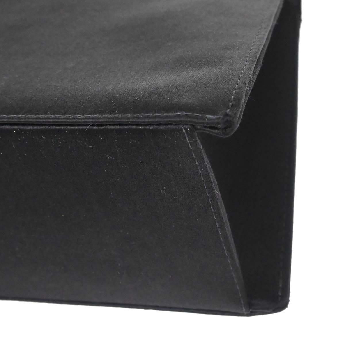 Chanel 2000 - 2001 Black Satin Handbag