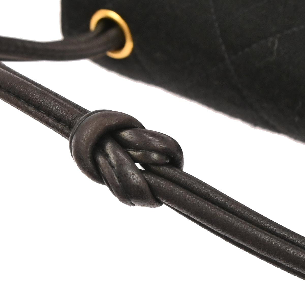 Chanel 1994 - 1996 Black Cotton Mademoiselle Lock Handbag