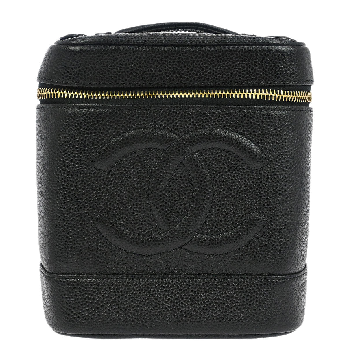 Chanel 2005 - 2006 Black Caviar Skin Timeless Vanity Handbag