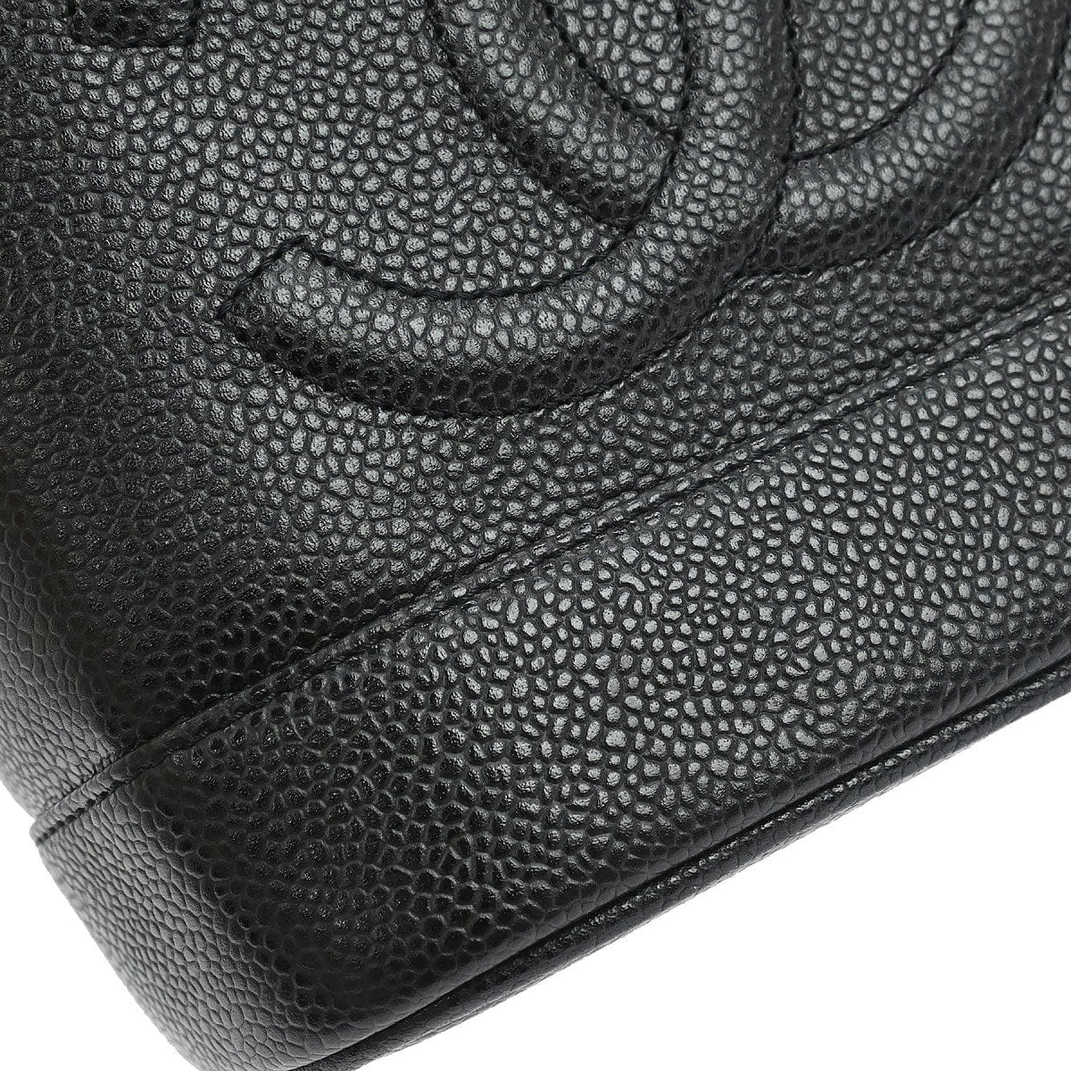 Chanel 2005 - 2006 Black Caviar Skin Timeless Vanity Handbag
