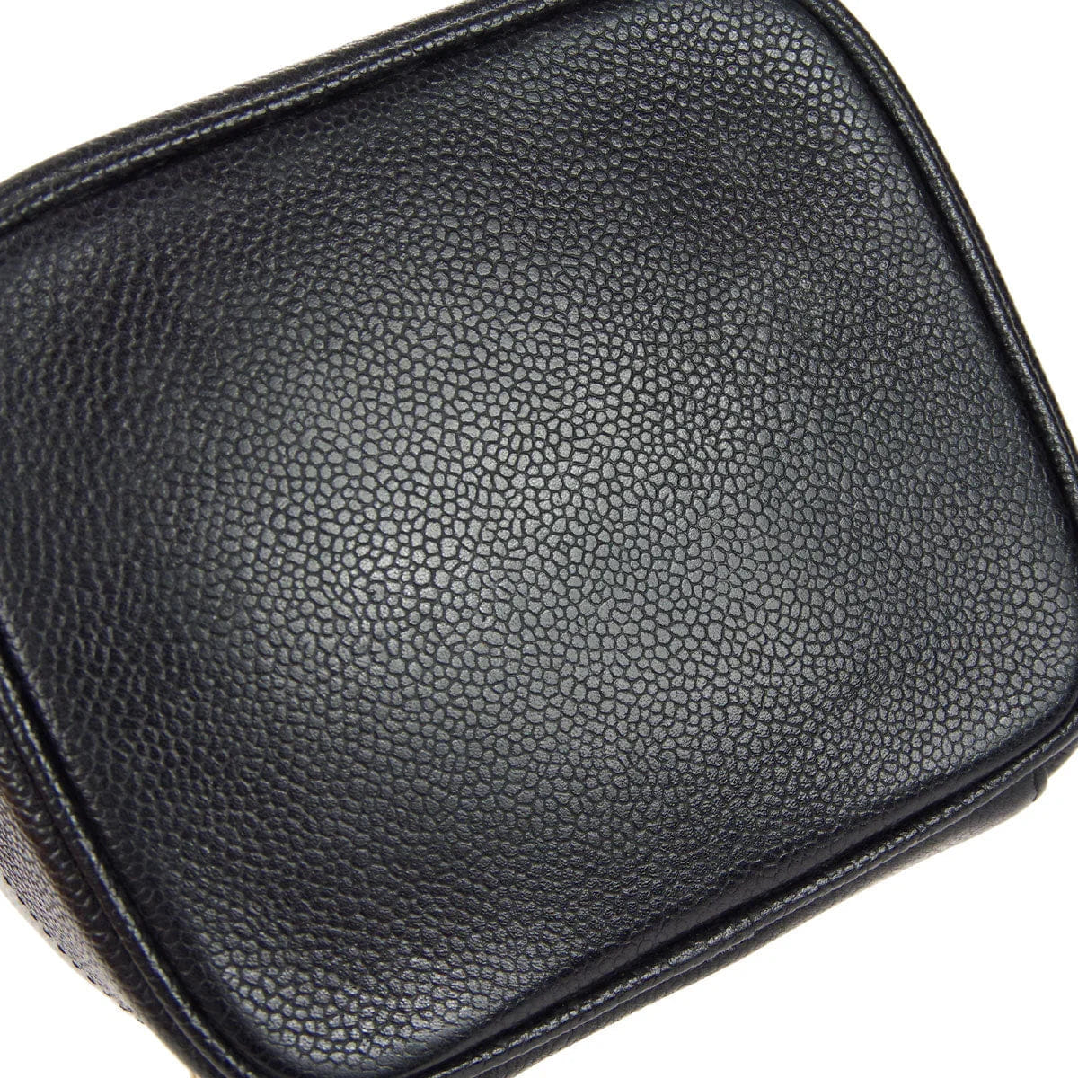 Chanel 1997 - 1999 Vanity Handbag Black Caviar