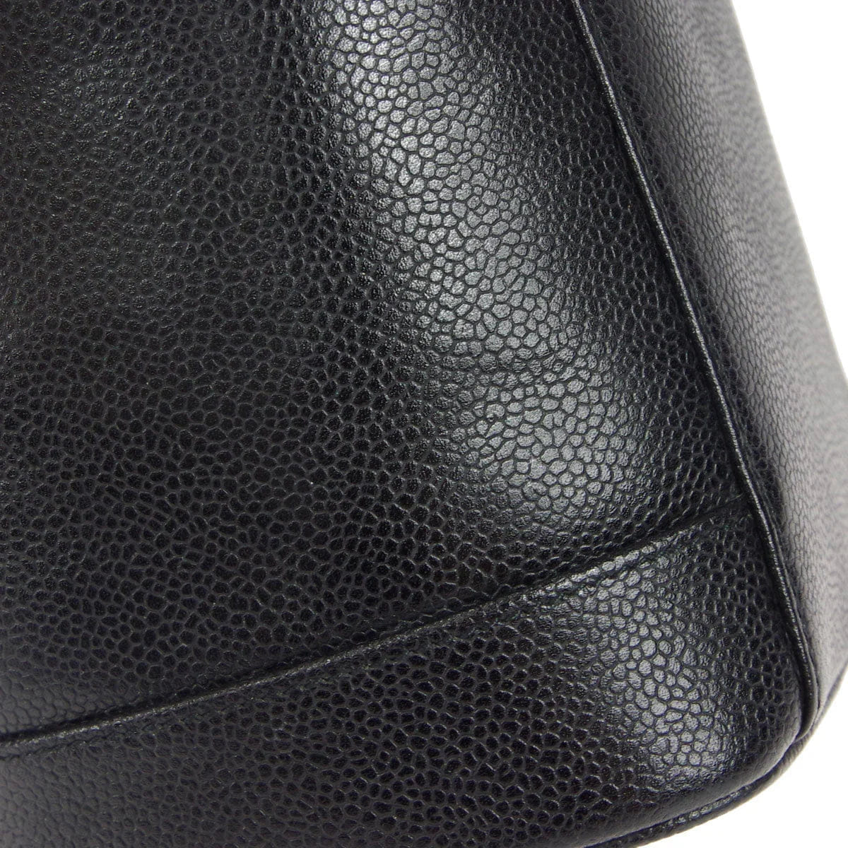 Chanel 1997 - 1999 Vanity Handbag Black Caviar