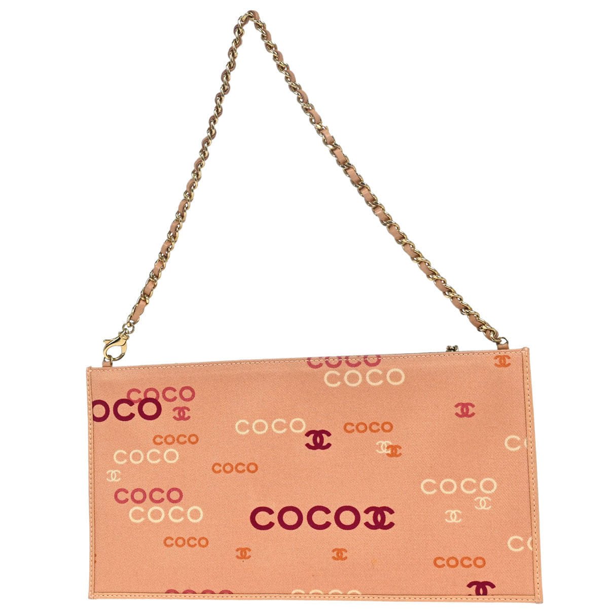 Chanel 2002 - 2003 Pink Canvas COCO Chain Handbag