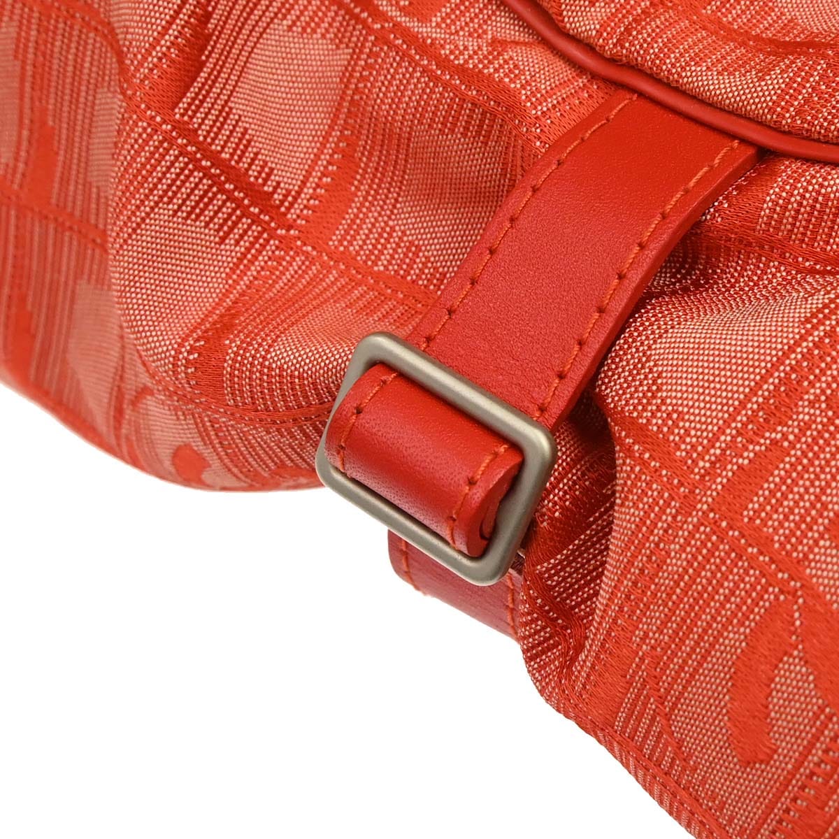 Chanel 2001 - 2003 Red Jacquard Nylon Travel Line Tote Handbag