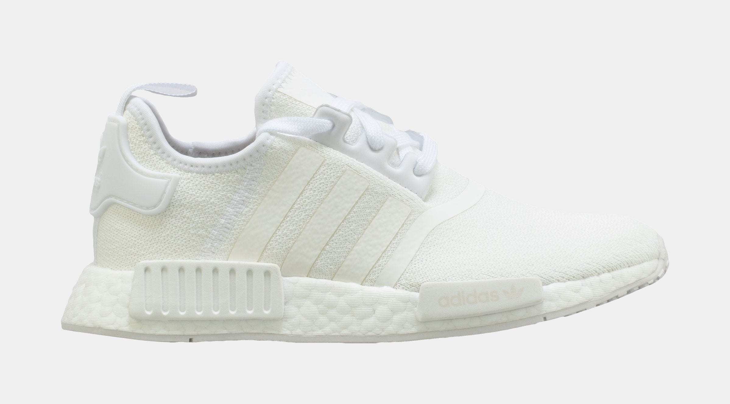 adidas NMD Grade School Running Shoe (White)