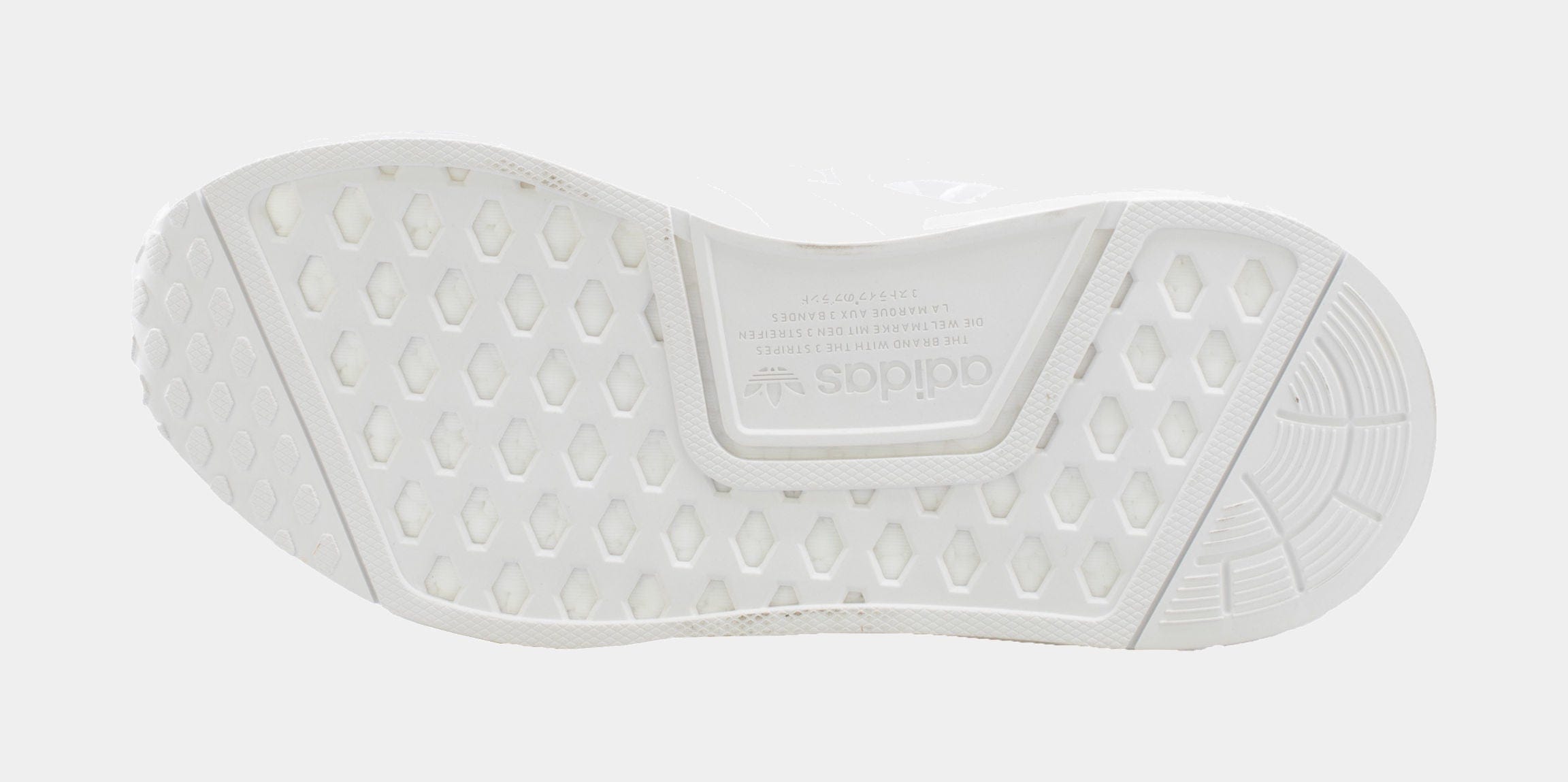 adidas NMD Grade School Running Shoe (White)