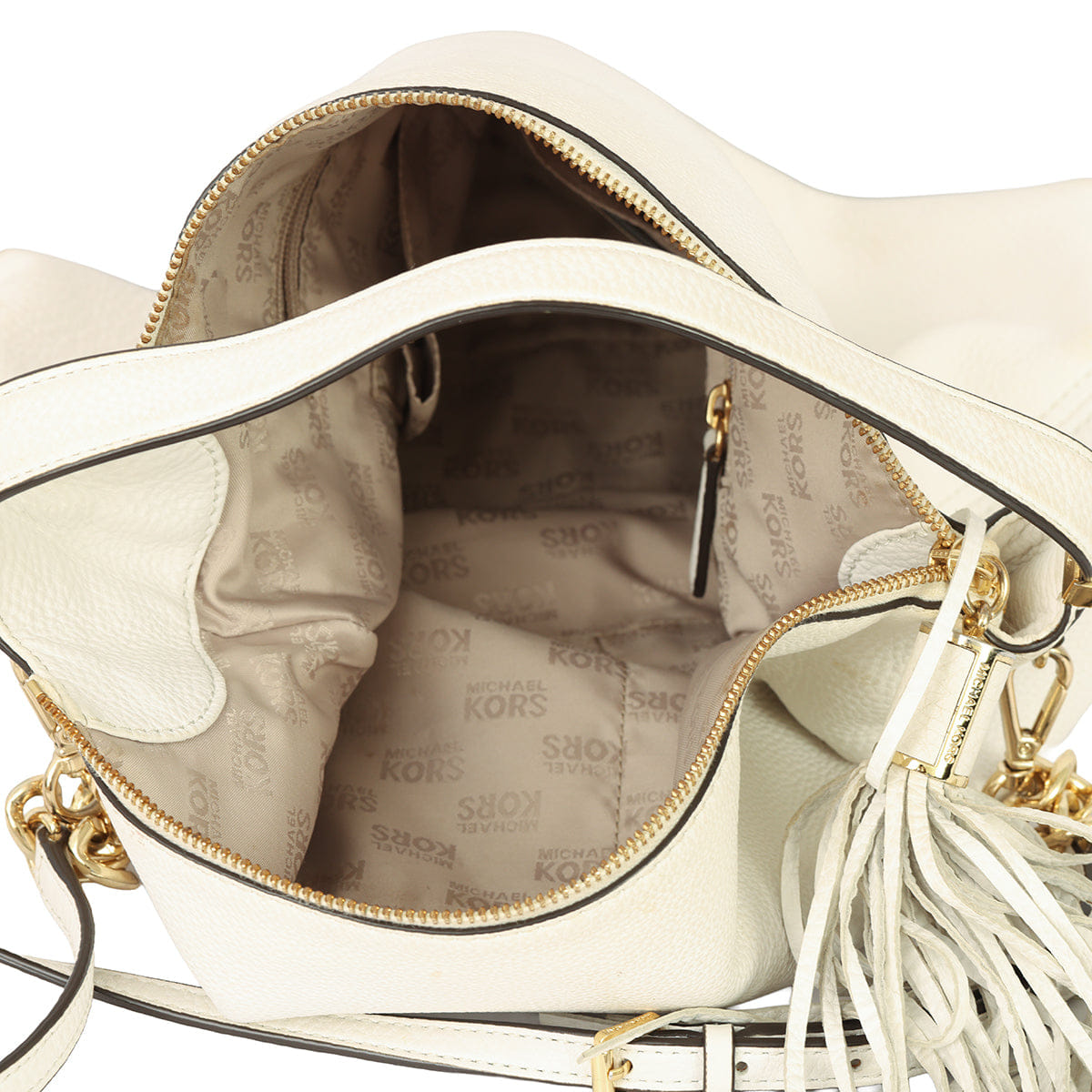 MICHAEL KORS BEDFORD LEATHER HOBO HANDBAG