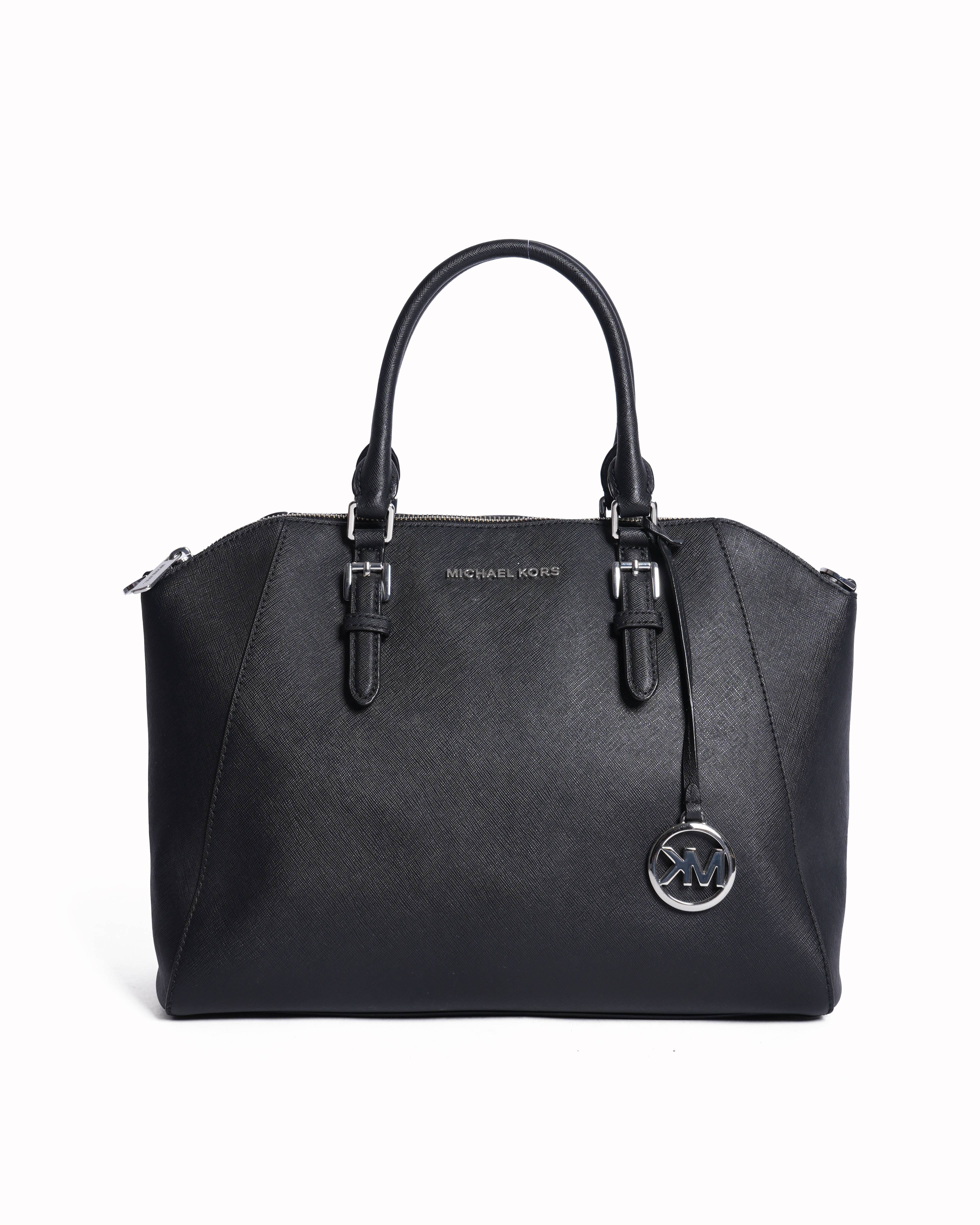 Michael Kors Leather handbag with shoulder strap in black