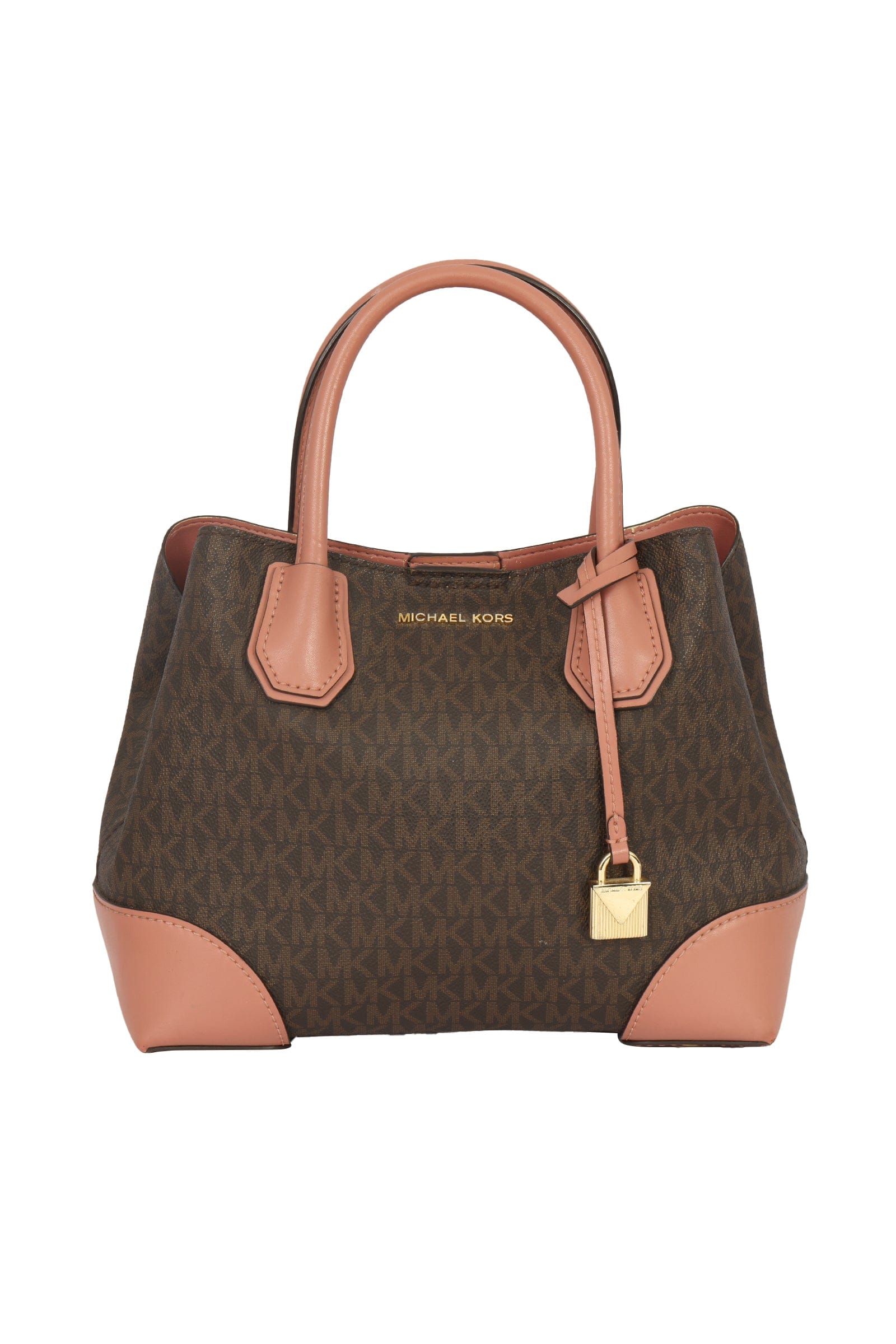 MICHAEL KORS MERCER GALLERY SIGNATURE LOGO SATCHEL HANDBAG