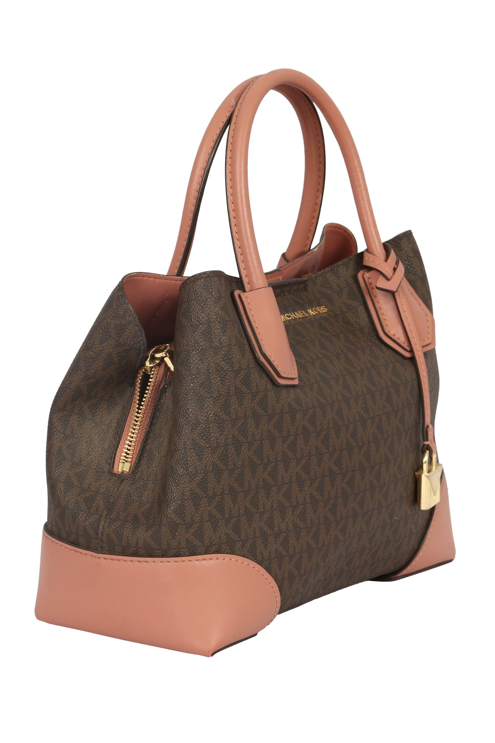 MICHAEL KORS MERCER GALLERY SIGNATURE LOGO SATCHEL HANDBAG