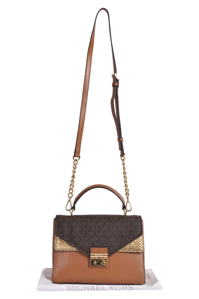 Michael Kors Leather Sloan Satchel Handbag