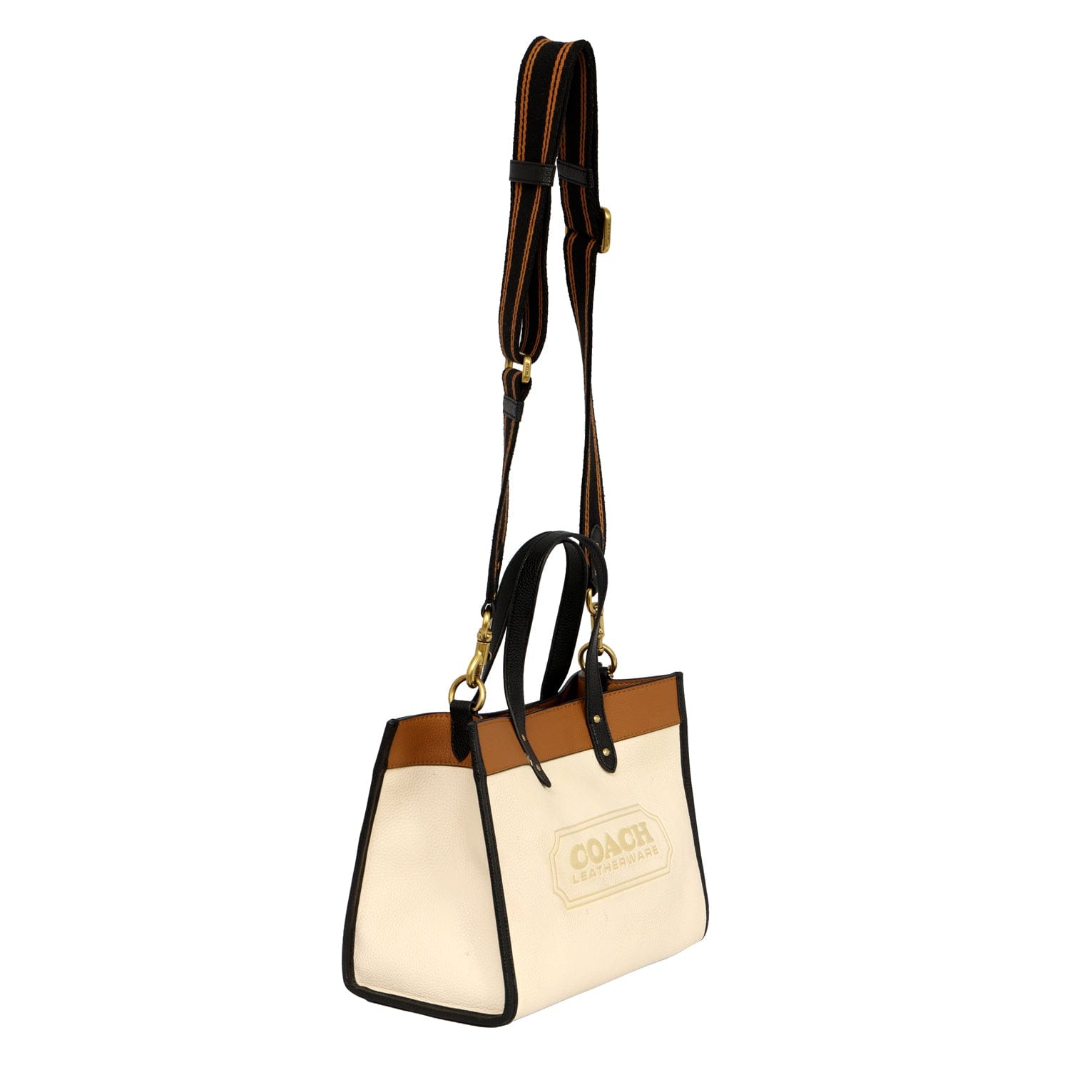 COACH FIELD NEUTRAL COLORBLOCK LARGE TOTE BAG
