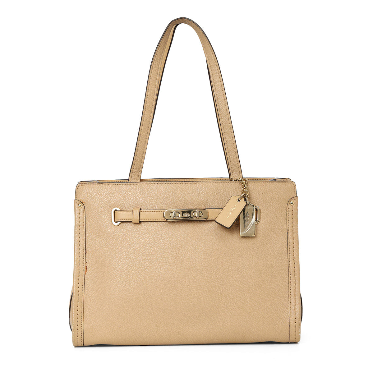 Coach Swagger Leather Tote Bag
