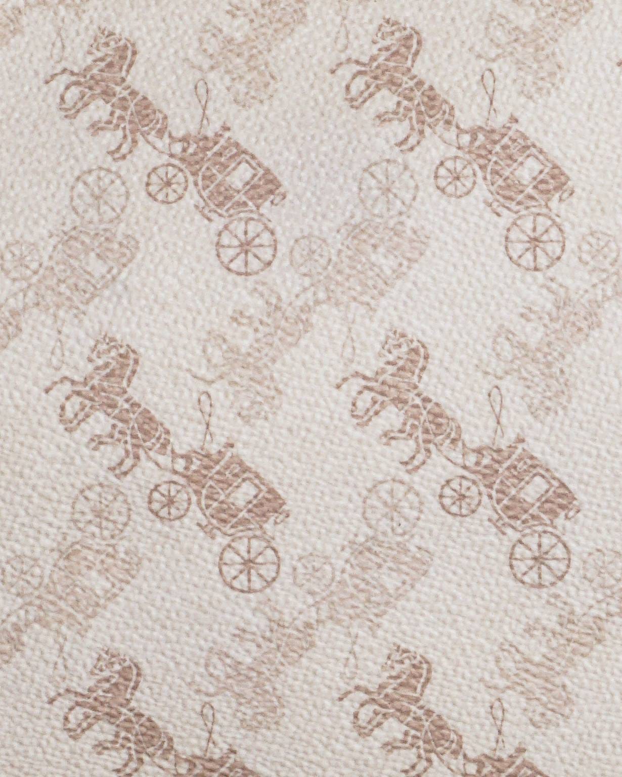Coach Beige Horse and Carriage Print Coated Canvas Field Tote