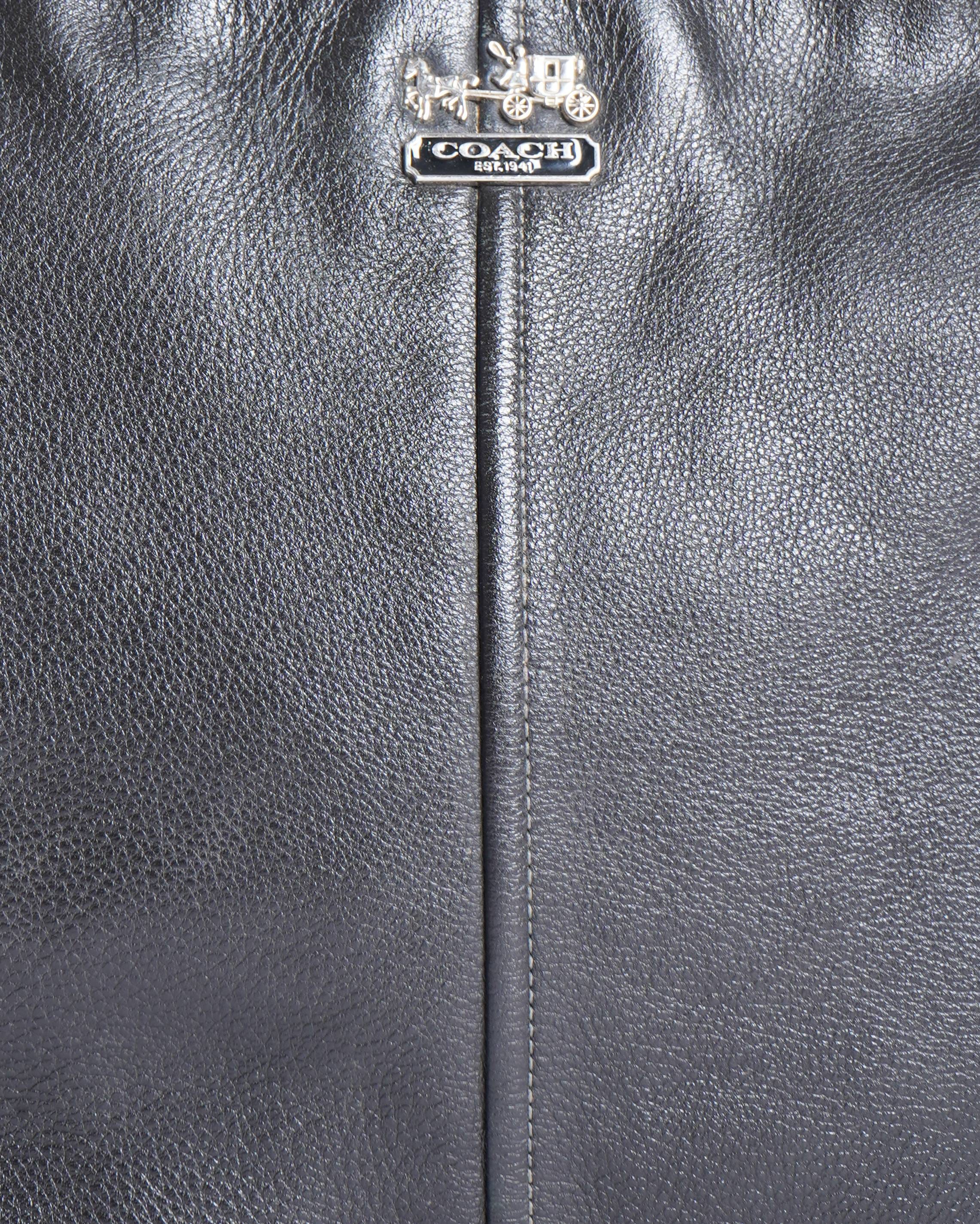 Coach Black Leather tote bag